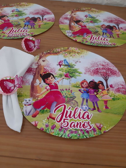 Kit Mesa Posta Princesa Framboesa