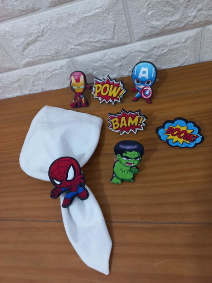 Kit Mesa Posta Super Heróis