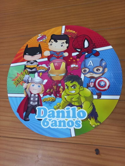 Kit Mesa Posta Super Heróis