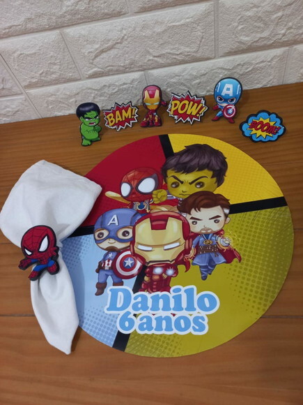 Kit Mesa Posta Super Heróis 2