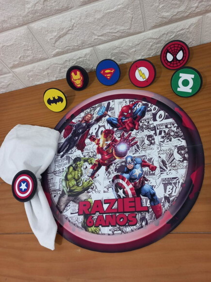 Kit Mesa Posta Super Heróis 3