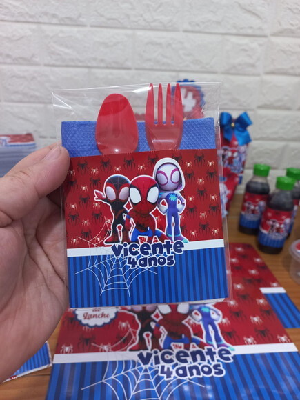 Kit Refeição Homem Aranha no Aranhaverso