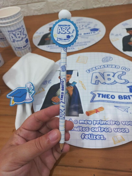 Lápis Personalizados Formatura Abc Neutro