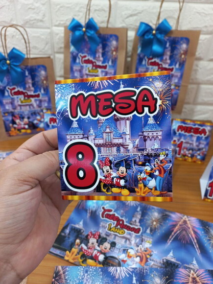 Marcação de Mesa Turma do Mickey