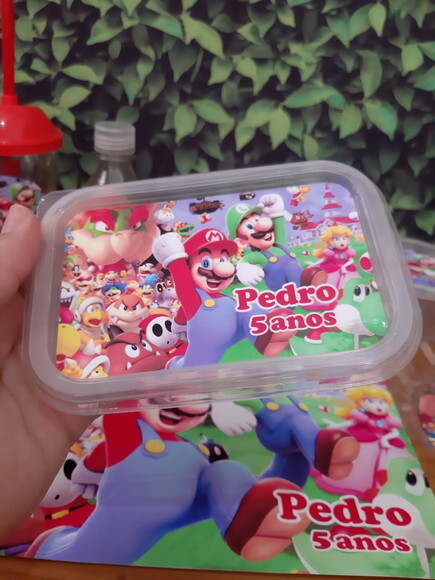 Marmitinha 250ml - Mario Personalizada