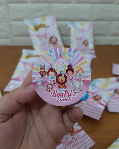 Pastilha de Chocolate Circo Rosa