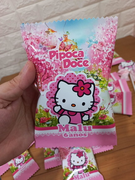 Pipoca Doce Hello Kitty Jardim