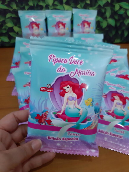 Pipoca Doce Personalizada Sereia