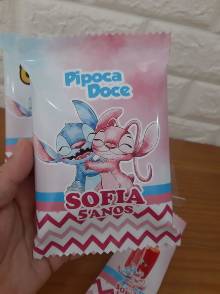 Pipoca Doce Stitch e Angel