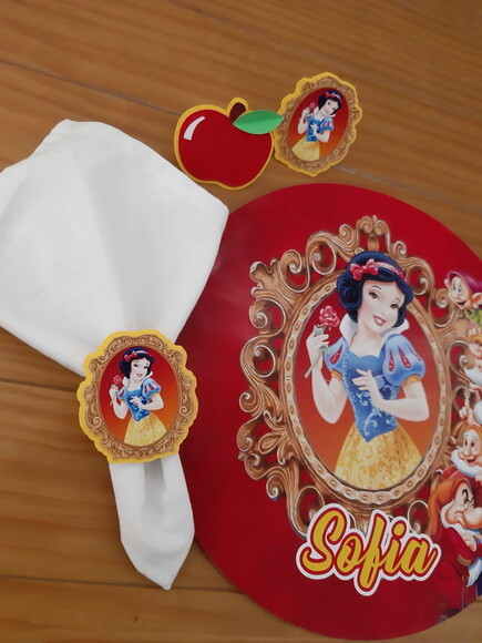 Porta Guardanapo Branca de Neve