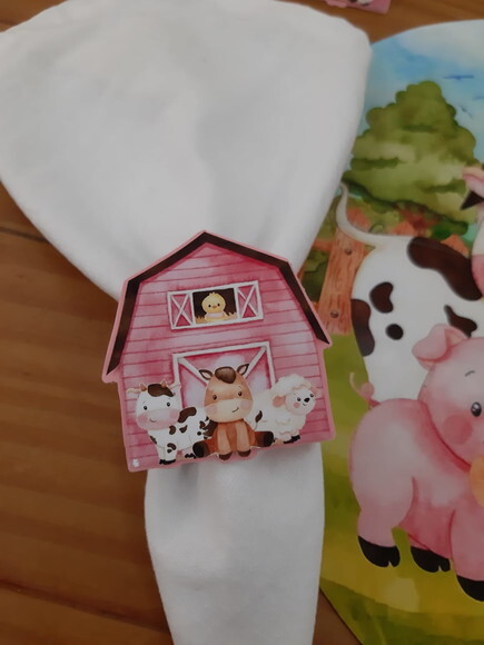 Porta Guardanapo Fazendinha Rosa