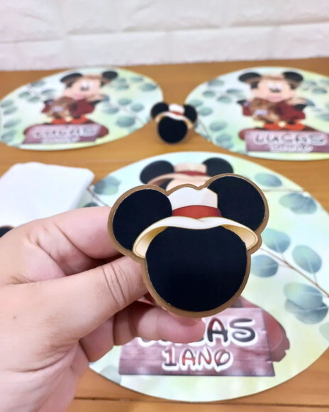 Porta Guardanapo Mickey Safari 2