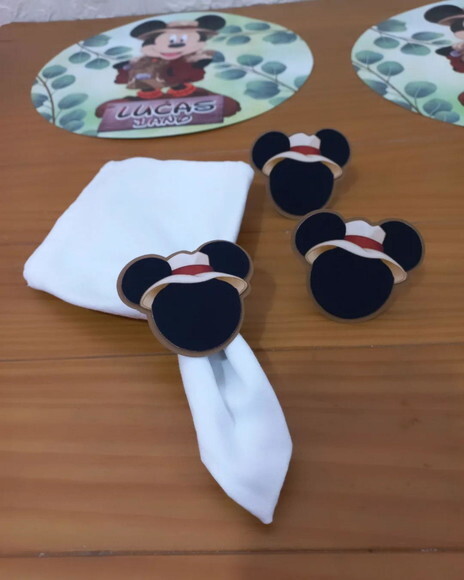 Porta Guardanapo Mickey Safari 2