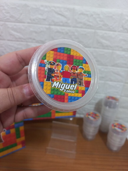 Pote 140ml Frutinhas / Pipoca ou Guloseimas - Legos
