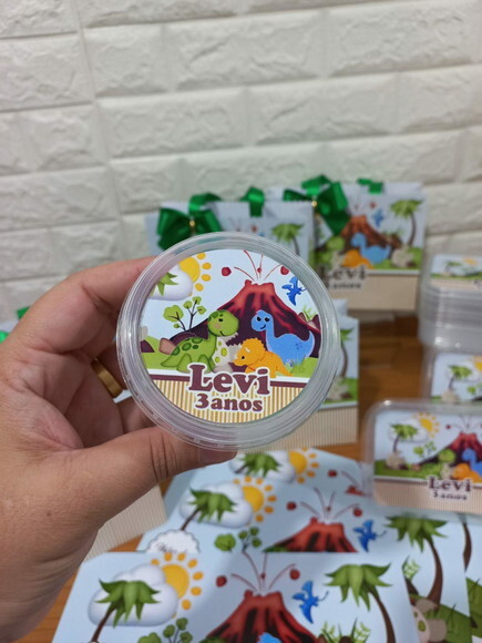 Pote 140ml Frutinhas / Pipoca ou Guloseimas - Dino Baby 3