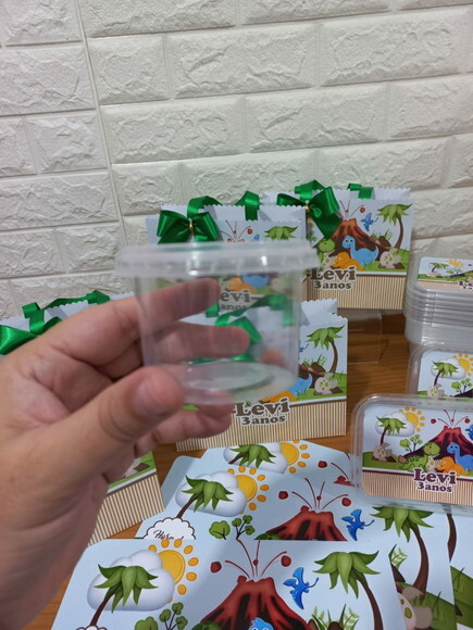 Pote 140ml Frutinhas / Pipoca ou Guloseimas - Dino Baby 3