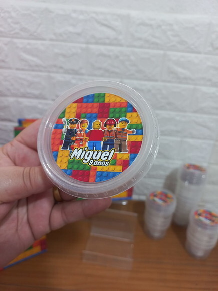 Pote 140ml Frutinhas / Pipoca ou Guloseimas - Legos