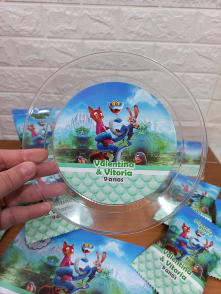 Prato Refeição Acrílico Zootopia