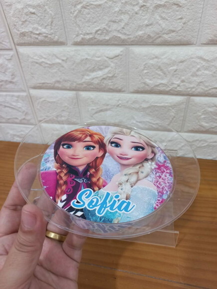 Prato Sobremesa Acrílico Frozen