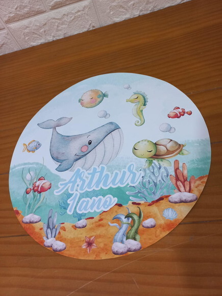 Sousplat 29cm - Fundo do Mar 3