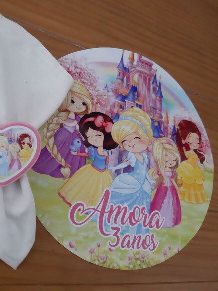 Sousplat 29cm - Princesa Cute