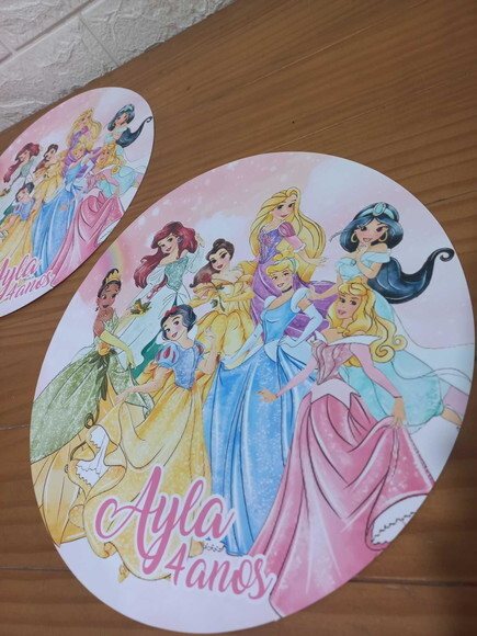 Sousplat 29cm - Princesa Aquarela