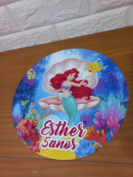 Sousplat 29cm - Sereia Ariel