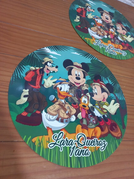 Sousplat 29cm - Turma do Mickey Safari