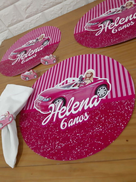 Sousplat Barbie Carro