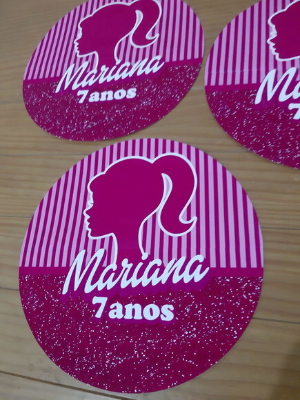Sousplat Barbie Silhueta