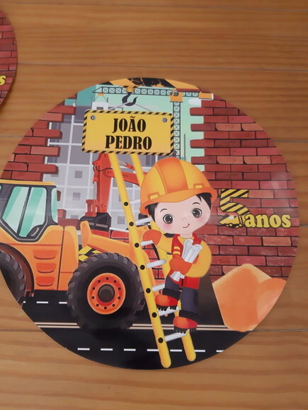 Sousplat Construção Personalizado