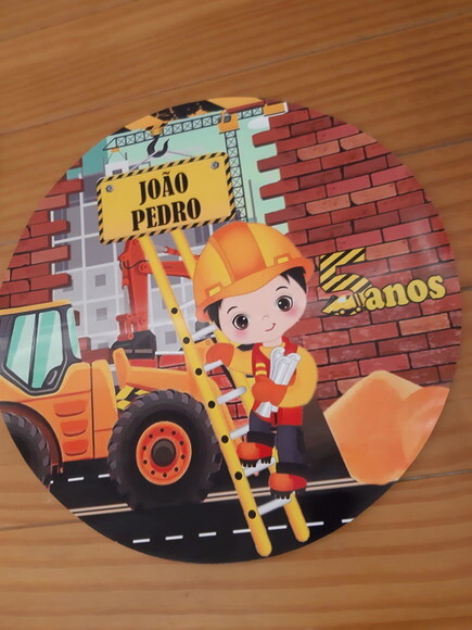 Sousplat Construção Personalizado