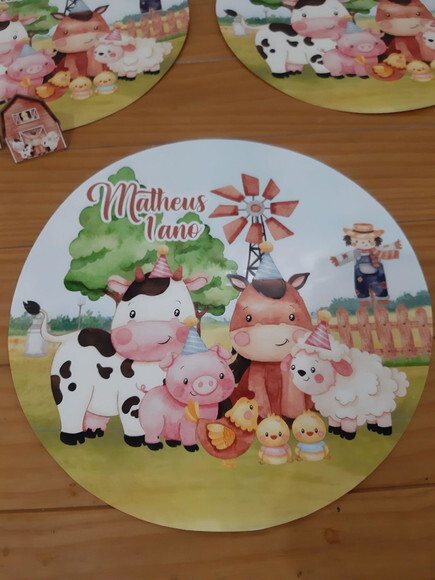 Sousplat Fazendinha 2 Personalizado