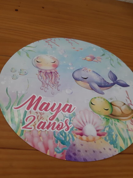 Sousplat Personalizado Fundo do Mar