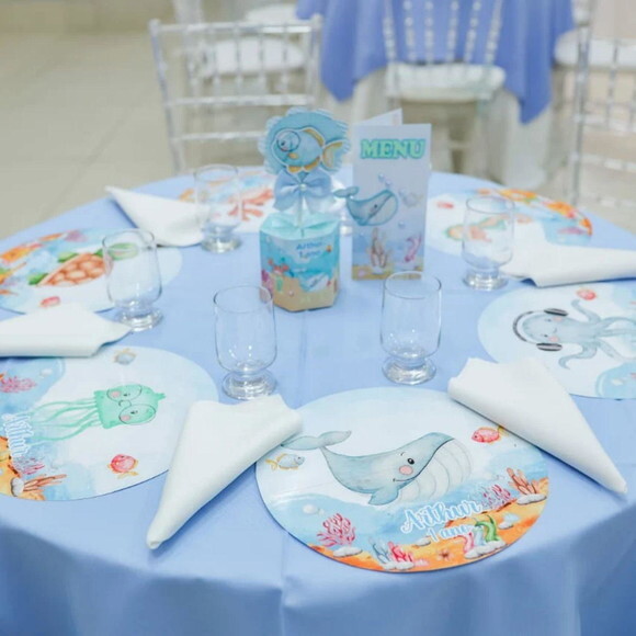 Sousplat Personalizado Fundo do Mar 2