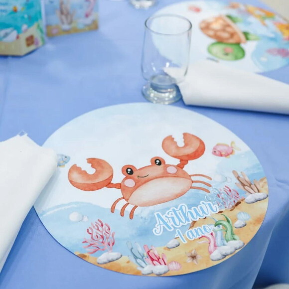 Sousplat Personalizado Fundo do Mar 2