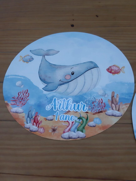 Sousplat Personalizado Fundo do Mar 2
