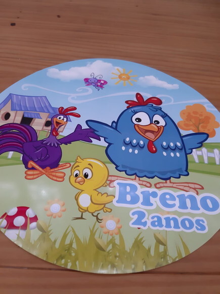 Sousplat Personalizado Galinha Pintadinha