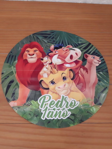 Sousplat Rei Leão Personalizado