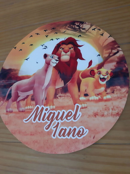 Sousplat Rei Leão 2 Personalizado