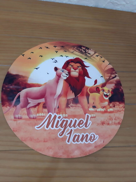 Sousplat Rei Leão 2 Personalizado
