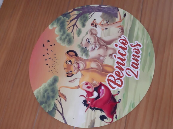 Sousplat Rei Leão Personalizado