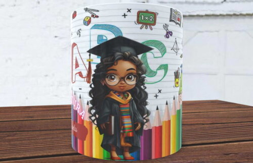 1 Caneca de Porcelana Abc Glow 325 ml