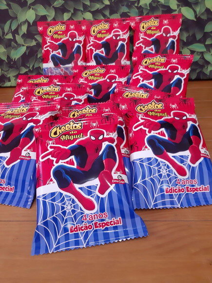 Cheetos Personalizado Homem Aranha