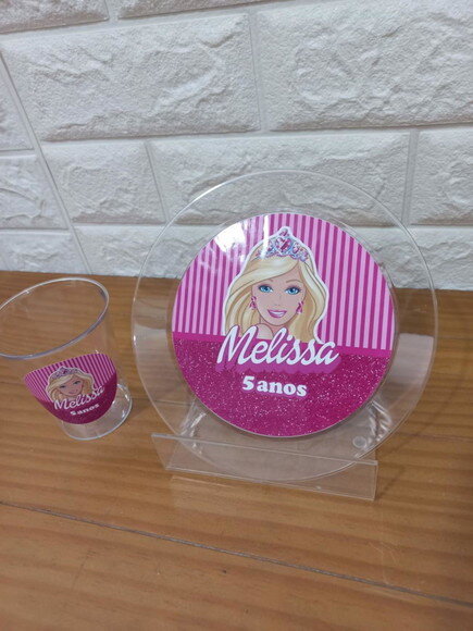 Combo Descartável Lanche Barbie