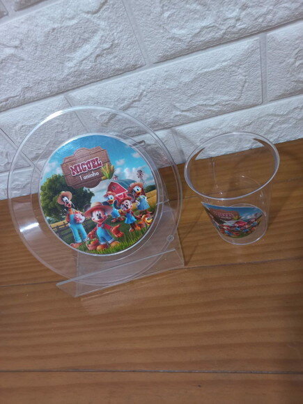 Combo Descartável Lanche Mickey Fazendinha