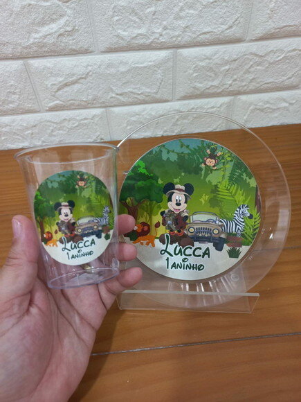 Combo Descartável Lanche Mickey Safari
