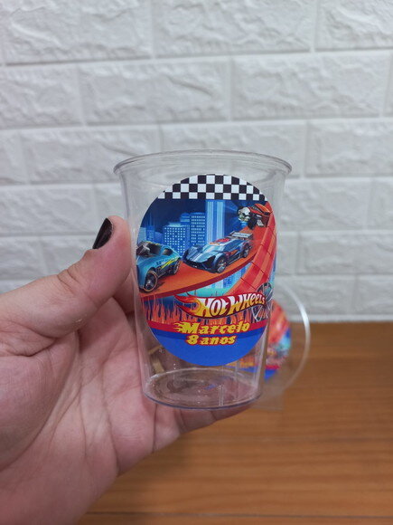 Combo Descartável Sobremesa Hot Wheels
