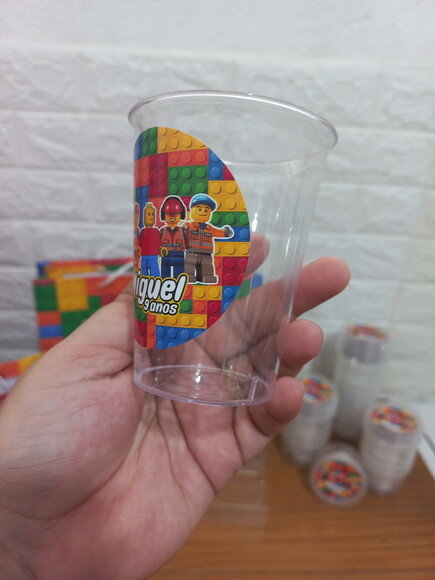 Combo Descartável Sobremesa Legos