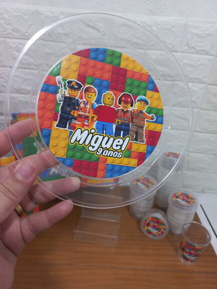 Combo Descartável Sobremesa Legos